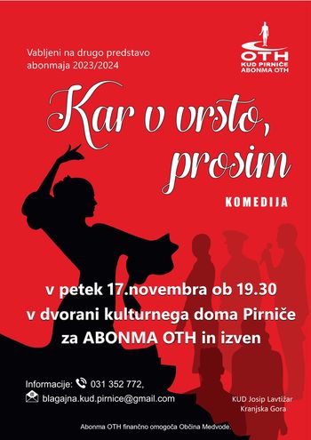 Abonma OTH in IZVEN: KAR V VRSTO, PROSIM