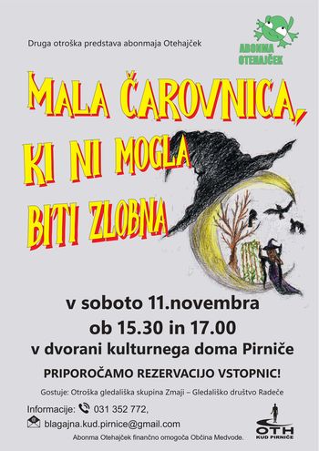 Abonma Otehajček in IZVEN: MALA ČAROVNICA, KI NI MOGLA BITI ZLOBNA