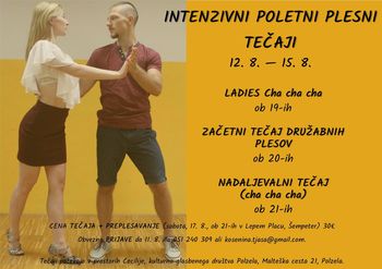 Intenzivni poletni plesni tečaji v avgustu