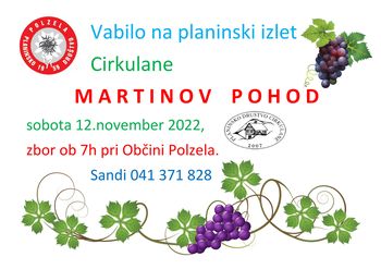 MARTINOV POHOD PLANINCEV in ČEBELARJEV
