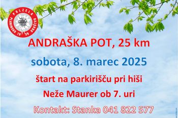 ANDRAŠKA POT (dolžina 25 km) 