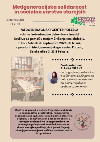 Medgeneracijska solidarnost in socialna varnost starejših