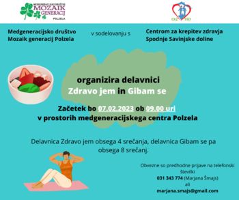 Delavnici Zdravo jem in Gibljem se Delavnici Zdravo jem in Gibljem se