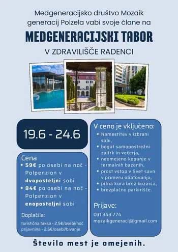 Vabilo na medgeneracijski tabor