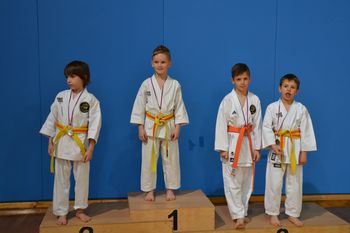 Mladi karateisti uspešni na svojih prvih tekmovalnih korakih