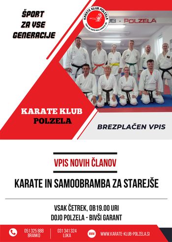 Karate in samoobramba za starejše