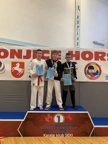 Močan mednarodni turnir v Slovenskih Konjicah uspešen za naše karateiste