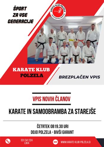 Karate in samoobramba za starejše