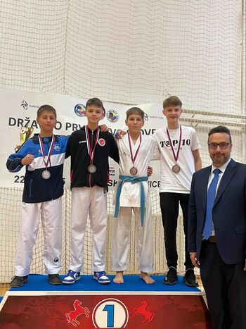 Državno prvenstvo v karateju 2025 – trije novi prvaki