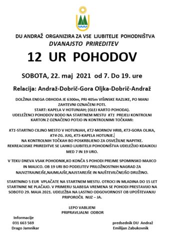 12 ur pohodov na Goro Oljko