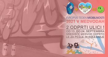 Grafitarnica med vodami - Evropski teden mobilnosti 2021 v Medvodah