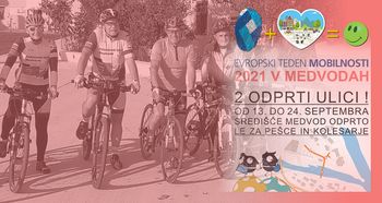 Kolesarjenje po občini - Evropski teden mobilnosti 2021 v Medvodah