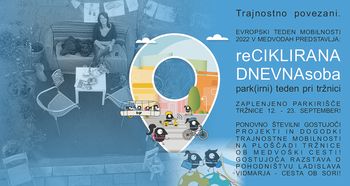 Reciklirana dnevna soba - Park(irni) teden - ETM 2022 v Medvodah