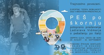 Peš po škornju - potopisno predavanje Ladislava Vidmarja o pešačenju po Italiji - ETM 2022 v Medvodah
