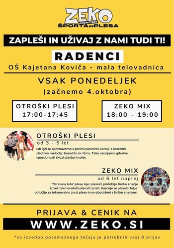 ZEKO- PLESNI TEČAJI