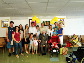 Klenim stoletnicam se je pridružil še stoletnik Stanislav Šuligoj