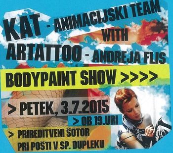 KAT - Animacijski Team in Bodypaint Show v Dupleku