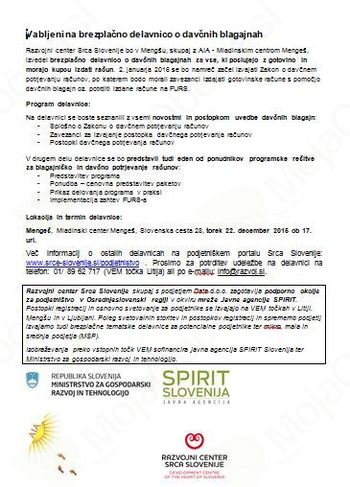 Davčne blagajne v nevladnih organizacijah