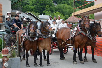 Slavnostna seja, parada in blagoslov obnovljenega gasilskega doma