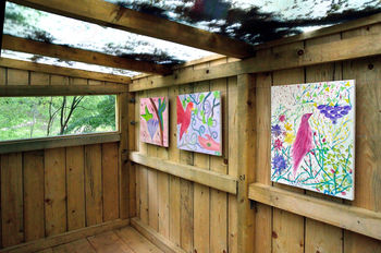 "Ščebet ptic v otroških očeh" razstava učencev OŠ Kanal