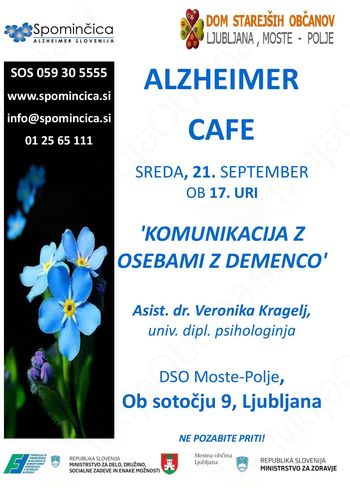 Alzheimer Cafe -Komunikacija z osebami z demenco