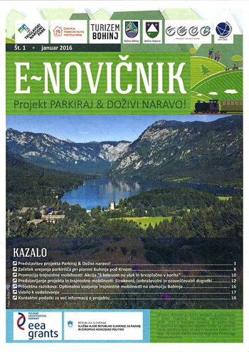 e-novičnik projekta Parkiraj & doživi naravo!