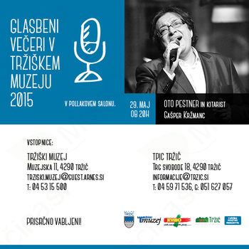 Oto Pestner bo gost majskega glasbenega večera v Tržiškem muzeju