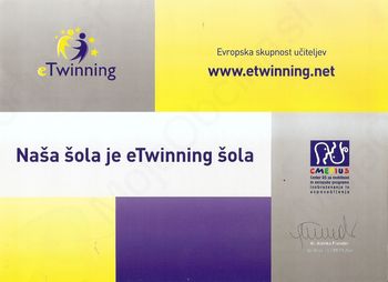 Naša šola je eTwinning šola 