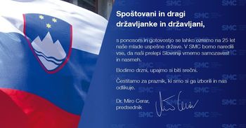  Čestitamo ob 25. obletnici države Slovenije