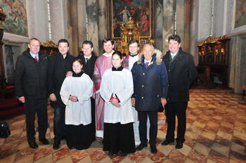 Šempetrski pevci sodelovali pri svečani trojezični maši Alpe-Jadran v Celovški stolnici