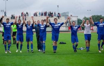 Igralci Nogometnega kluba Roltek Dob naslednjo sezono v prvi ligi