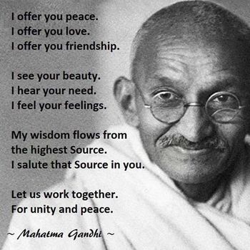 Slovesnost ob počastitvi spomina na Mahatmo Gandhija