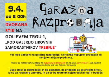GARAŽNA RAZPRODAJA V TREBNJEM