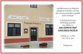 DAN ODPRTIH VRAT GASILSKE ZBIRKE