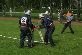 Gasilsko veteransko tekmovanje za memorial Viktorja Lukšeta v Mozirju