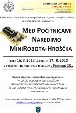 Med počitnicami naredimo MiniRobotka Hroščka