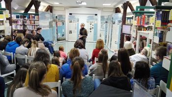 Kumerdej pri gimnazijcih v Celju