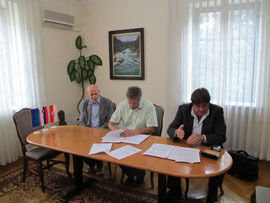 Podpis pogodbe o izgradnji čistilne naprave Kropa