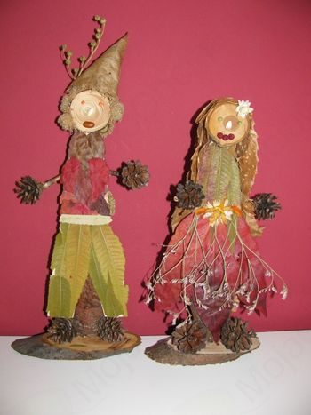 Kekec in Mojca iz naravnih materialov - posebna nagrada za izvirnost