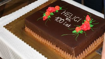 V družbi vaščanov Helica praznovala 100. rojstni dan