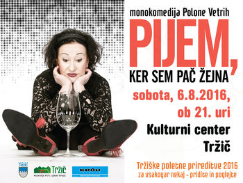 Žlahtna komedijantka Polona Vetrih prihaja v Tržič