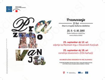 Uradno odprtje Dnevov evropske kulturne dediščine v Žički kartuziji