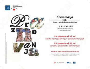 Uradno odprtje Dnevov evropske kulturne dediščine v Žički kartuziji