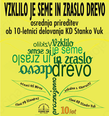 10 let Kulturnega društva Stanko Vuk Miren - Orehovlje