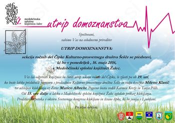 UTRIP DOMOZNANSTVA: sekcija ročnih del Čipke Kulturno-prosvetnega društva Šešče se predstavi