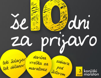 Na maraton se lahko prijavite samo do 18.9. Na maraton se lahko prijavite samo do 18.9.