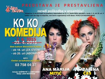 Ko Ko komedija -  DATUM PRESTAVLJEN!