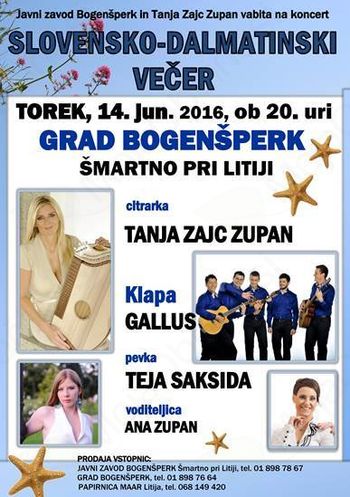 Koncert slovensko-dalmatinski večer