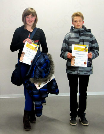 Kristina Novak in Blaž Bone zlata v računalniškem tekmovanju Bober