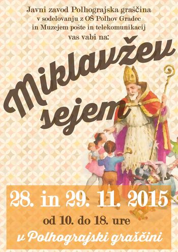 Miklavžev sejem v Polhograjski graščini